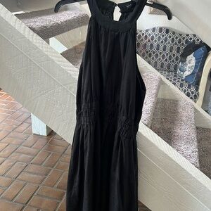 Saks linen halter dress with ruched waist XL